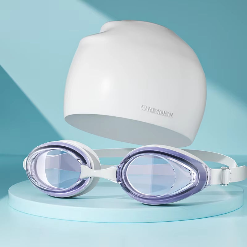 Professional Unisex Swimming Goggles with Waterproof, Anti-Fog, and UV Protection for Adults