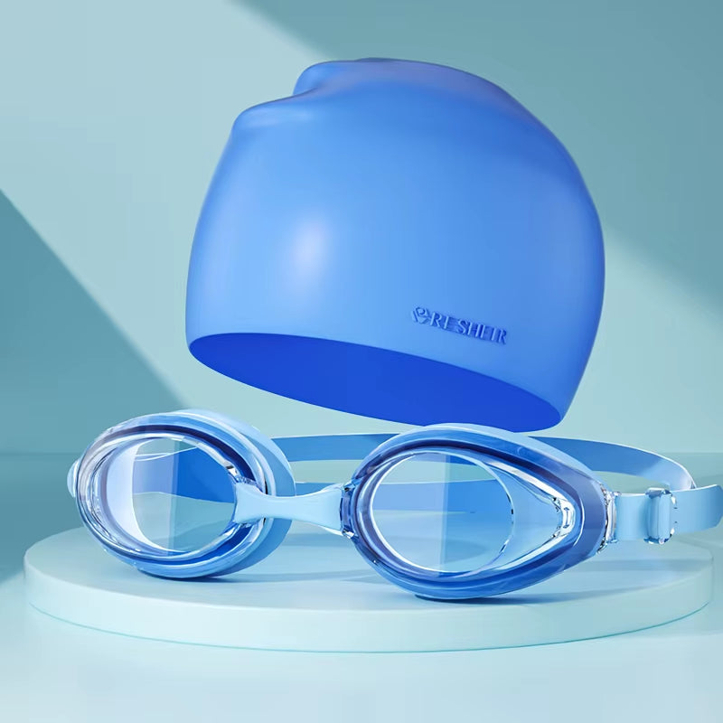 Professional Unisex Swimming Goggles with Waterproof, Anti-Fog, and UV Protection for Adults