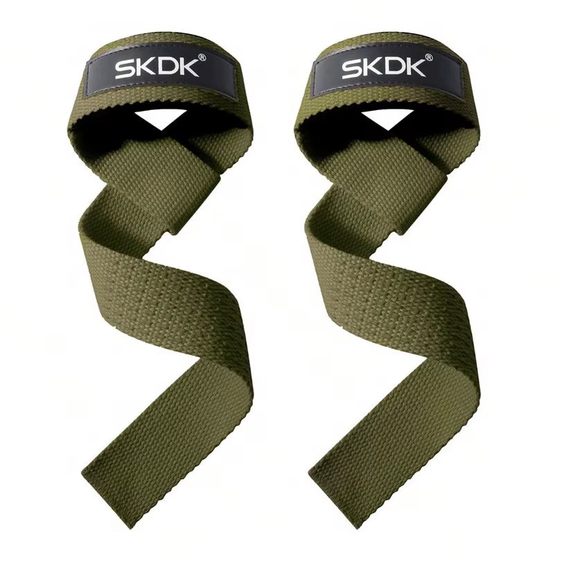 Weightlifting Wrist Support Straps - Anti-Slip Silicone Hand Grips for Strength Training (1 Pair)