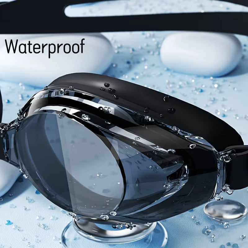 Professional Unisex Swimming Goggles with Waterproof, Anti-Fog, and UV Protection for Adults