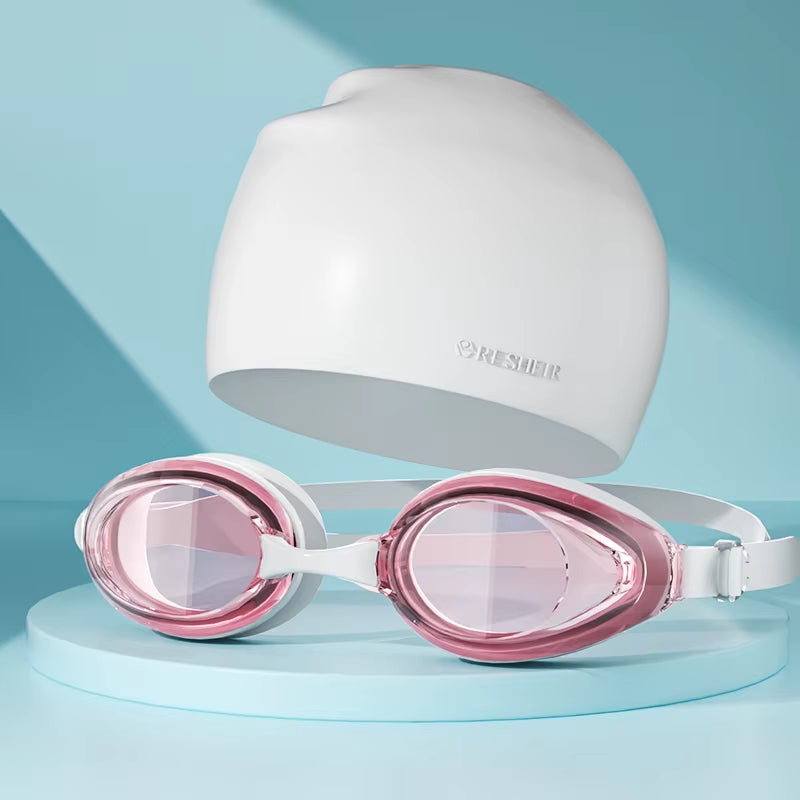 Professional Unisex Swimming Goggles with Waterproof, Anti-Fog, and UV Protection for Adults