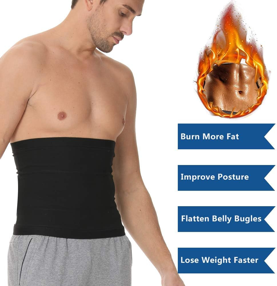 Waist Trainer for Men, Waist Trimmer Sauna Sweat Workout Shaper