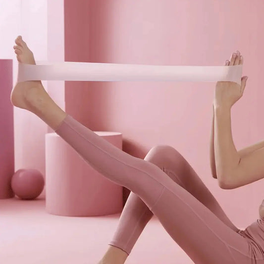 5 Pcs Resistance Bands, Professional Exercise Bands Elastic Stretch Bands for Fitness Yoga Pilates Stretching Strength Training, Workout Bands for Women and Men Home Gym(Pink)