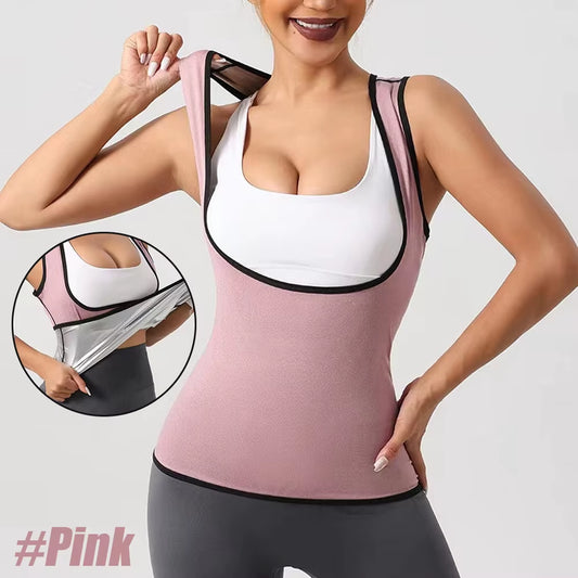 Women's Sweat Vest for Weight Loss and Workout - Slimming Sauna Compression Tank Top