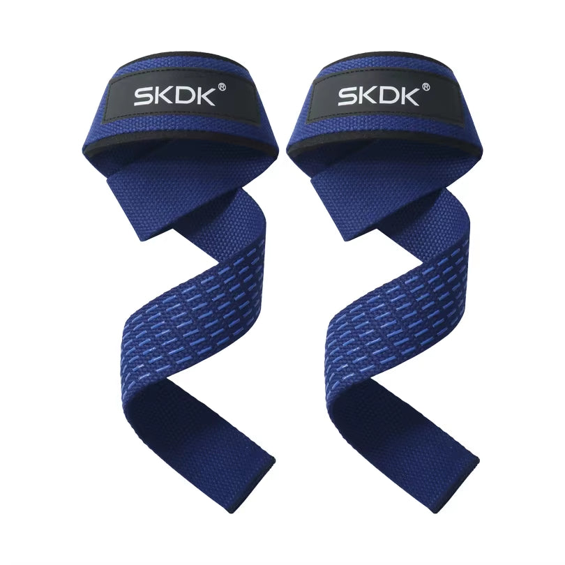 Weightlifting Wrist Support Straps - Anti-Slip Silicone Hand Grips for Strength Training (1 Pair)